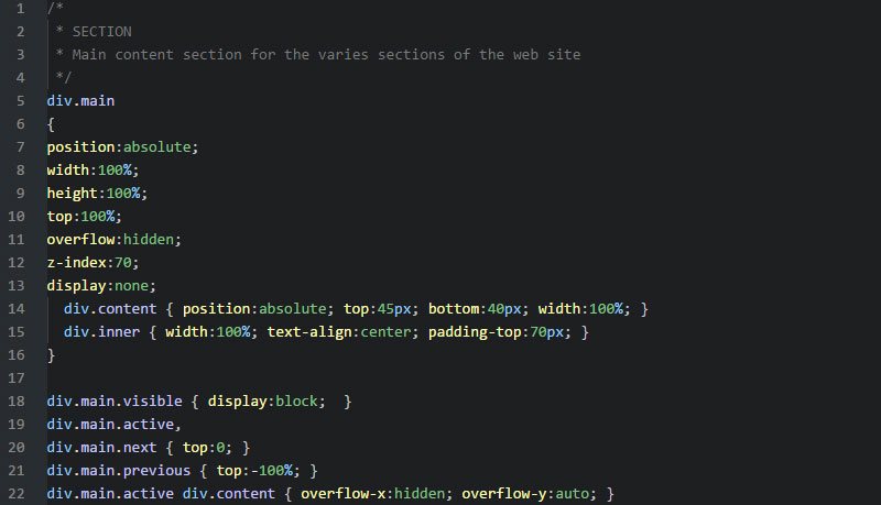 SASS code editor example